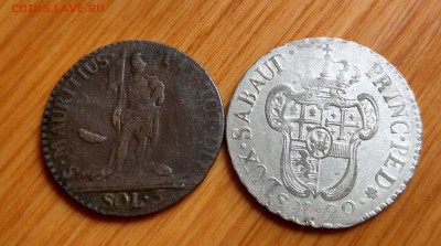 Сардиния 20 сольди 1796 и 5 сольди 1795 - s2