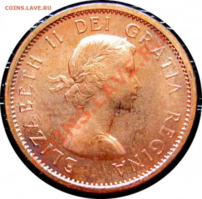 A45 1¢ Канада 1964 UNC до 30.06 в 22°° - A45 1C 1964_1