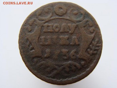 Полушка 1736 год  до 07.05 - 0607.JPG