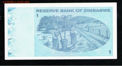 ЗИМБАБВЕ 1 ДОЛЛАР 2009 UNC - 32