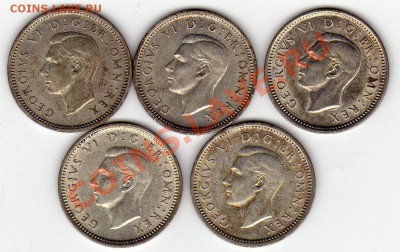 Ag Великобритания 3 пенса 1937-41 (5шт) до 27.06.11-21.00мск - img137