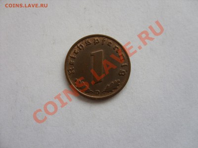 Браки на 1 пфеннигах 3 Рейха, прошу оценить. - 1 пф Германия 1939 брак - 2.JPG