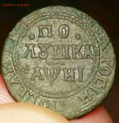 Полушка 1718 год .оценка - IMG_20190414_170551