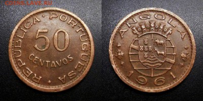 МОНЕТЫ МИРА 05-19 - Португ. Ангола – 50 сентаво (1961) №1