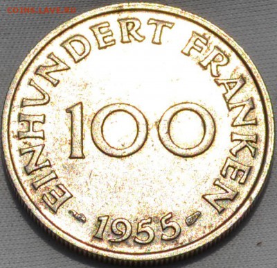 Германия штат Saarland 100 франк 1955. 11. 05. 2019. в 22-00 - DSC_0398