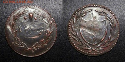 МОНЕТЫ МИРА 05-19 - Германия (Франкфурт) – 1 пфенниг (1819)