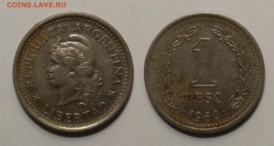 Аргентина 1 песо 1960 г - 15.05 22:00мск - IMG_20190509_165828