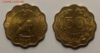 Парагвай 50 сентимос 1953 г - 15.05 22:00мск - IMG_20190509_170123