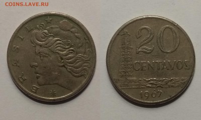 Бразилия 20 сентавос 1967 г - 15.05 22:00мск - IMG_20190509_170508