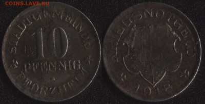 Нотгельды Германии по фиксированной цене - Пфорцхайм 10 пфеннигов 1918 (продажа)