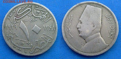 Египет - 10 миллим 1929 года до 16.05 - Египет 10 миллим 1929