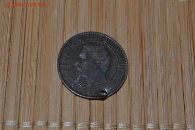Франция - 5 сантимов 1856 года отверстие до 16.05 - DSC_0818_1