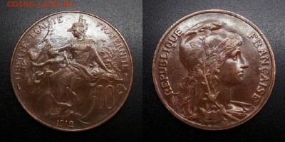 МОНЕТЫ МИРА 05-19 - Франция – 10 сантимов (1912) №1