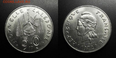 МОНЕТЫ МИРА 05-19 - Новая Каледония - 50 франков (1972) «Хижина»