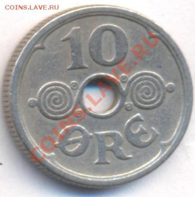 Дания 10 эре 1924 г.До 27.06.11 г. 20-00 МСК. - Дания.1