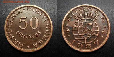 МОНЕТЫ МИРА 05-19 - Португ. Ангола – 50 сентаво (1957) №2