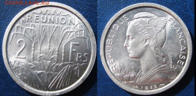 РЕЮНЬЁН 2 франка 1948 г До 13.05 В 22-00МСК - рею2ф