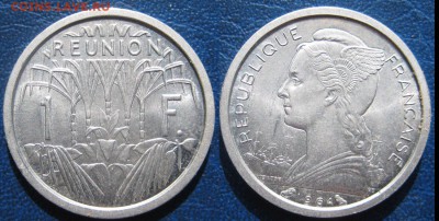 РЕЮНЬЁН 1 франк 1964 г До 13.05 в 22-00МСК - Рею1ф