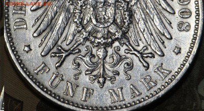 5 марок Германия 1908 Вюртемберг с подвеса 16.05.19 в 22-00 - 2-2