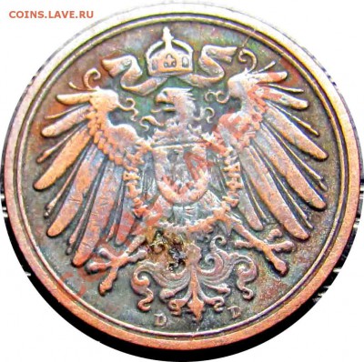 A75 Германия 1 пфенниг 1907D до 01.07 в 22°° - A75 1 1907D_2