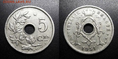 МОНЕТЫ МИРА 05-19 - Бельгия – 5 сантимов (1931) №1-2