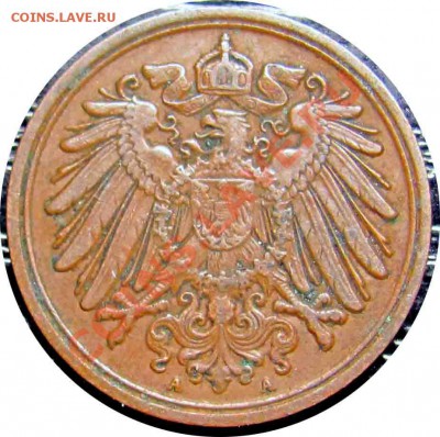 A78 Германия 1 пфенниг 1913A до 01.07 в 22°° - A78 1 1913A_2