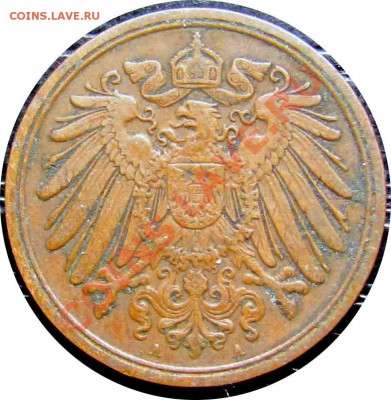 A81 Германия 1 пфенниг 1900A до 01.07 в 22°° - A81 1 1900A_2