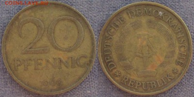 Монеты ГДР - Монеты ГДР 20 пф 1969.JPG