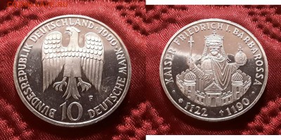 ФРГ. 10 марок 1990 г. Барбаросса До 15.05.19. - 20190510_201030