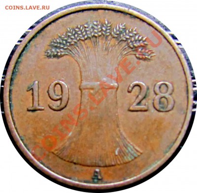 A84 Германия 1 пфенниг 1928A до 02.07 в 22°° - A84 1 1928A_2