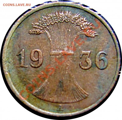 A85 Германия 1 пфенниг 1936A до 02.07 в 22°° - A85 1 1936A_2
