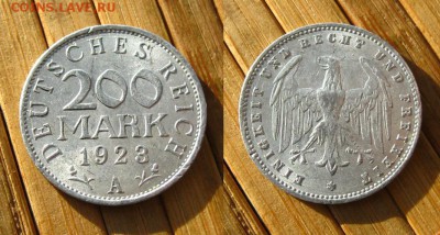 Германия.50 pf 1921A,35D и 200 MARK 1923 A, до 14.05.19 - 200 MARK 1923 A