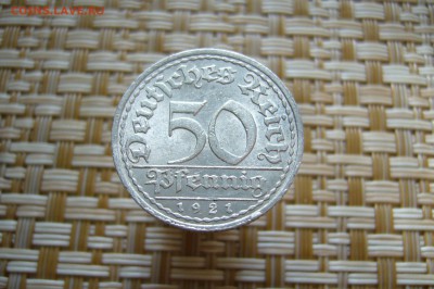 50 пфеннигов 1921 UNC - 16-05-19 - 23-10 мск - P1900857.JPG