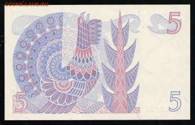 ШВЕЦИЯ 5 КРОН 1977 UNC - 14 001