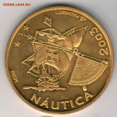 Ag ПОРТУГАЛИЯ 10€ 2003 КОРАБЛЬ ДО 19.05.19 В 22Ч (Е308) - 5-порт2003