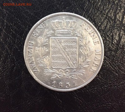 2 талера 1834 Саксен-Кобург-Гота, оценка - Полтал