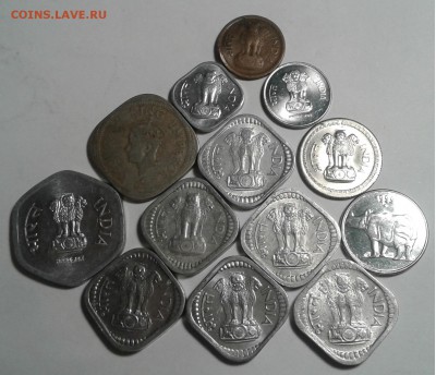 Лот индийских монет 13шт. до 19.05.19г. 22:00 - 20190513_202244