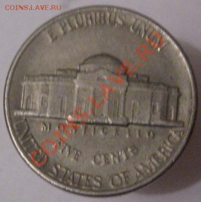 Монеты США номиналом 5 центов. - 5 центов 1988 Р реверс
