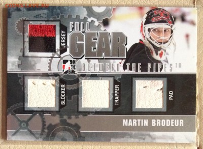 29 $120.00 - 2010-11 Between The Pipes Full Gear Silver #FG01 Martin Brodeur (1 of 29).JPG