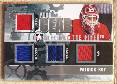 29 $200.00 - 2010-11 Between The Pipes Full Gear Silver #FG03 Patrick Roy (1 of 29).JPG