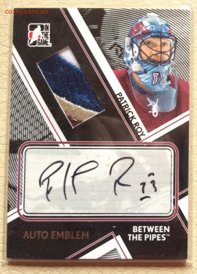 A - 2008-09 Between The Pipes Emblems Autographs #AEPR1 Patrick Roy (1 of 9).JPG