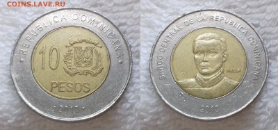 ДОМИНИКАНСКАЯ РЕСП. 10 песо 2010 до 19 мая 22:00 - ДОМИНИКАНСКАЯ РЕСП. 10 песо 2010 20190503_1250