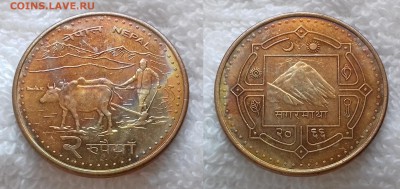 НЕПАЛ 2 рупии 2009 до 19 мая 22:00 - НЕПАЛ 2 рупии 2009 20190206_1329