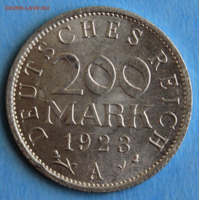 С РУБ.ВЕЙМАР 200 марк 1923г."А" UNC  до 20.05 в 22-00 - IMG_7624.JPG