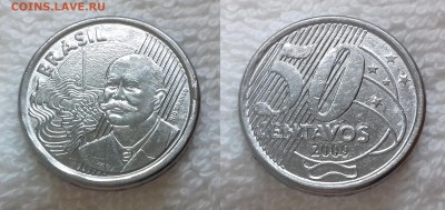 БРАЗИЛИЯ 50 сентаво 2009 до 19 мая 22:00 - БРАЗИЛИЯ 50 сентаво 2009 20190503_1234