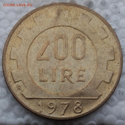 Италия 200 лир 1978 до 21.05.19 - 17