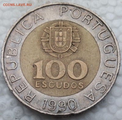 Португалия 100 эскудо 1990 БИМ до 21.05.19 - 15