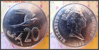 Острова Кука 20 центов, 1992 - 12