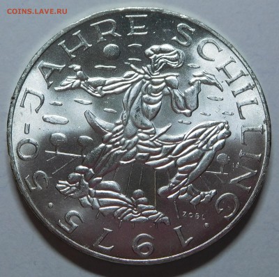 100 шил. Австрии 1975 50 лет шиллингу UNC до 22.05.19  22:00 - 50 лет ш (1).JPG