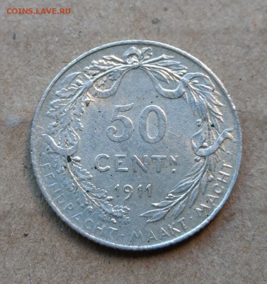 Бельгия 50 сантим 1911 до 22-00 21.05 - IMAG1583~2